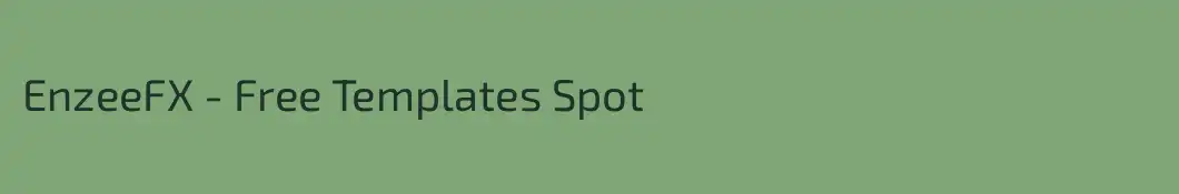EnzeeFX - Free Templates Spot